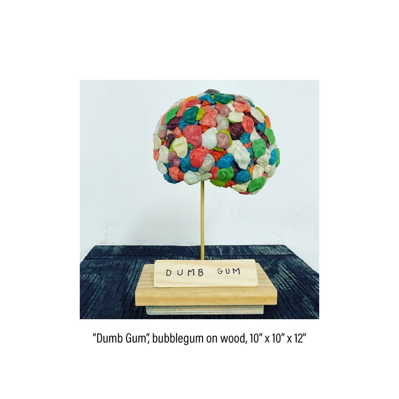 Bubblegum sculpture titled 