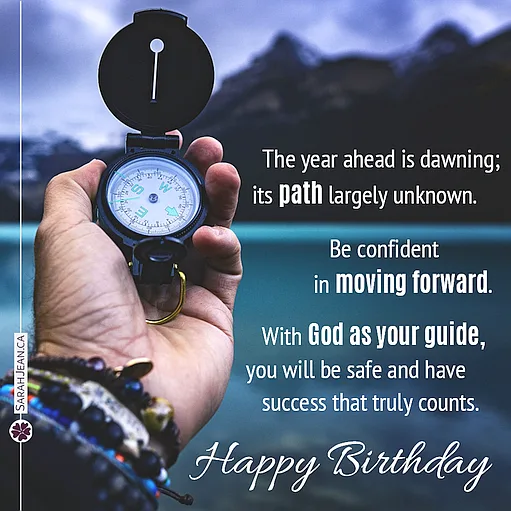 Free SarahJean eCard with a Christian message entitled 'God As Your Guide'. Image of  man's hand holding a compass.