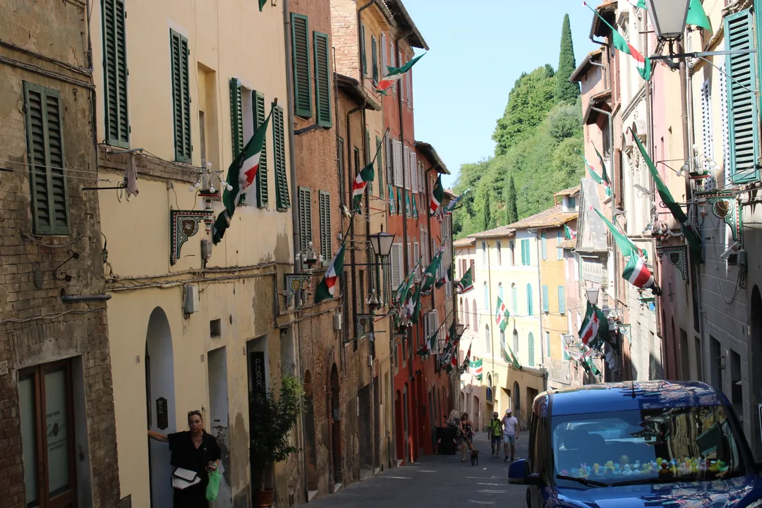 Street of flags