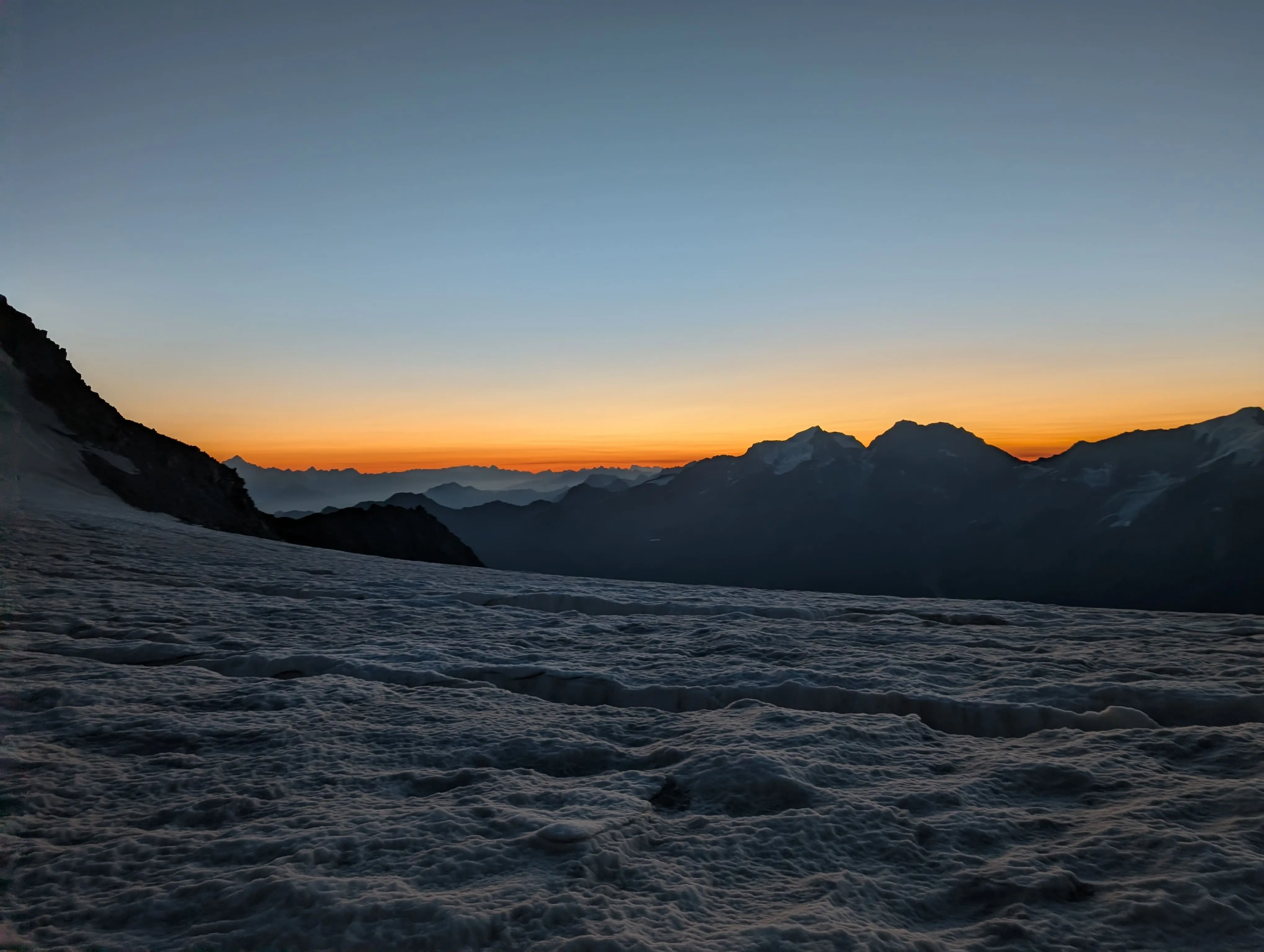 Sunrise over the Alps