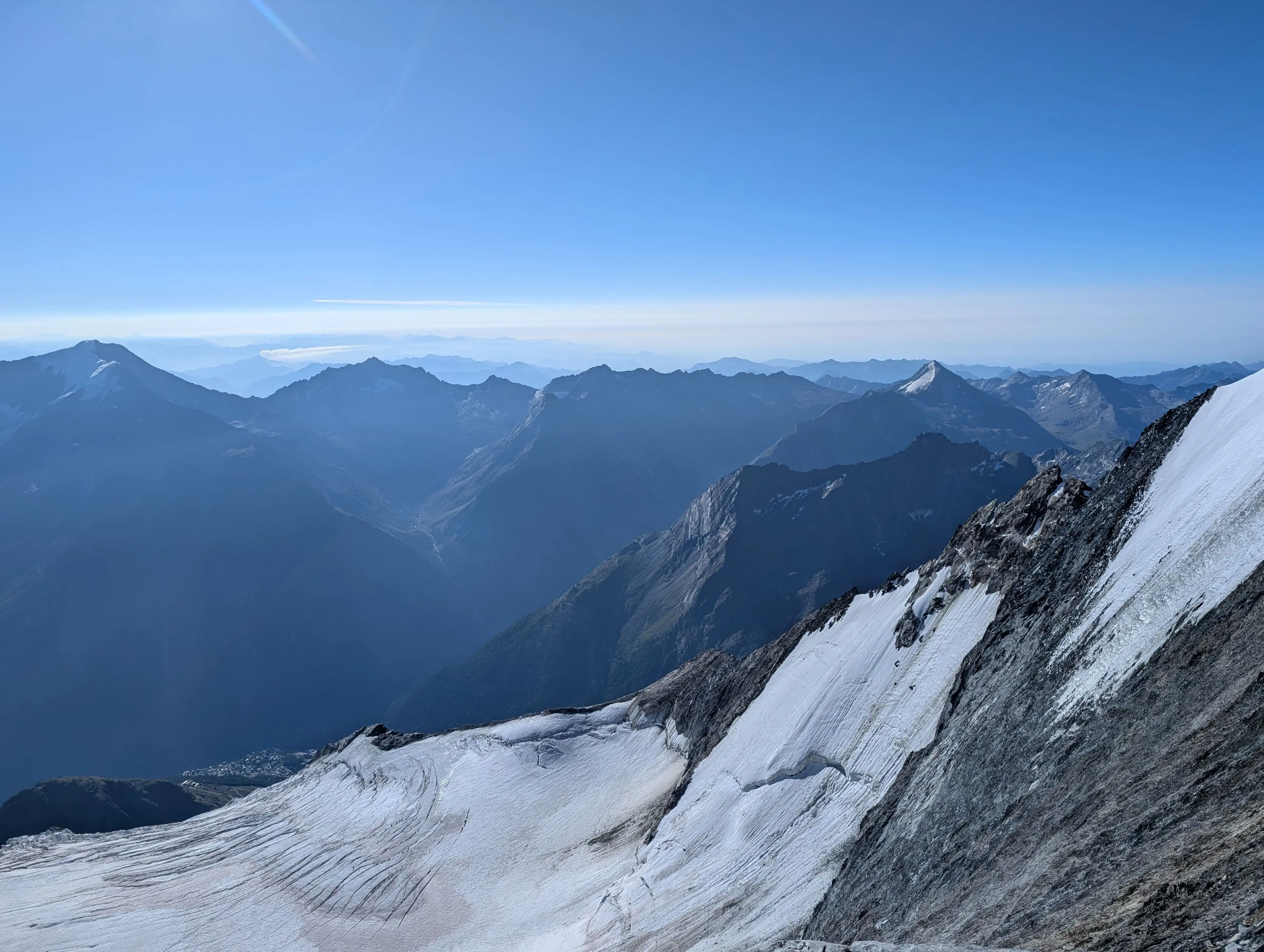 View over the glacier