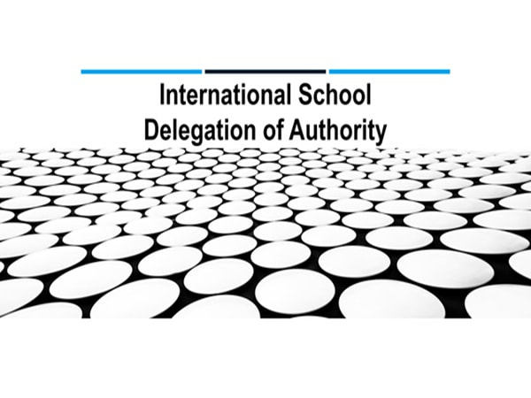 International School Delegation of Authority Template