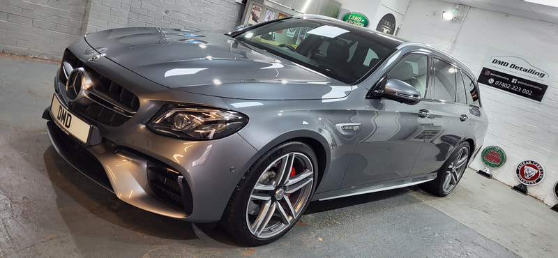 Mercedes E63s after paint correction and ceramic coating at DMD Car Detailing near Bearsden