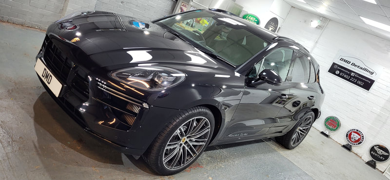 Porsche Macan Turbo after minor paint correction at DMD Car Detailing near Bearsden