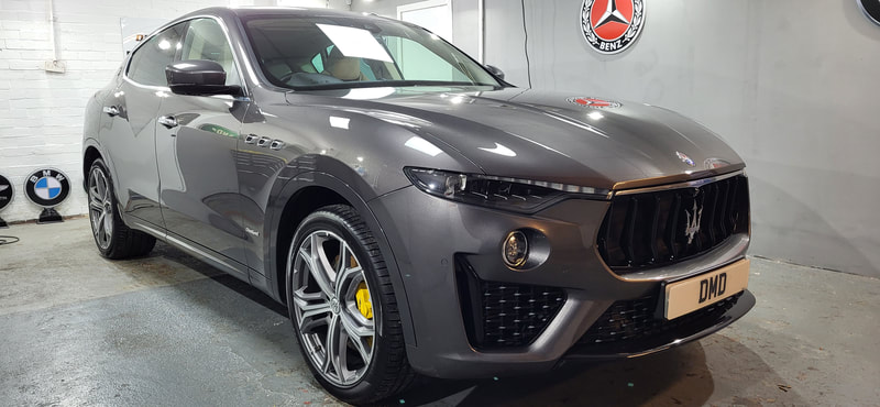 Maserati Levante looking smooth and swirl free after paint correction in Paisley near Bearsden