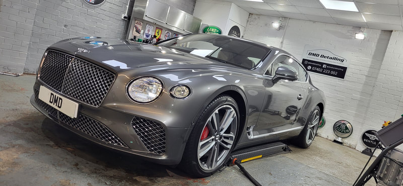 Bentley Continental GT after Paint Correction and Ceramic Coating at DMD Car Detailing near Greenock