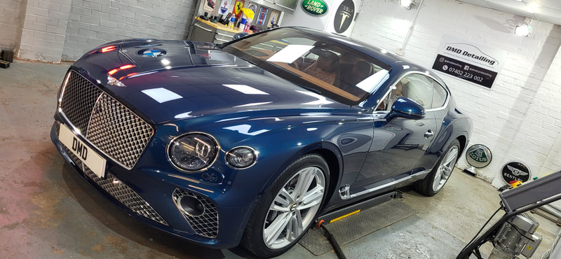 Bentley after being detailed and ceramic coated at DMD Car Detailing near Giffnock