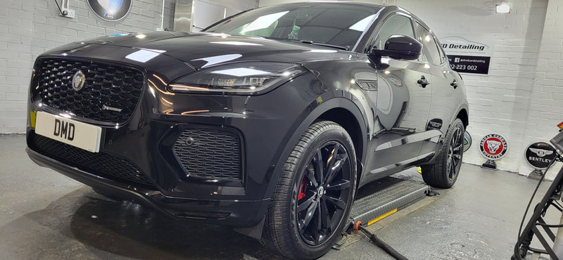 Jaguar E-Pace in DMD Car Detailing workshop near Gourock