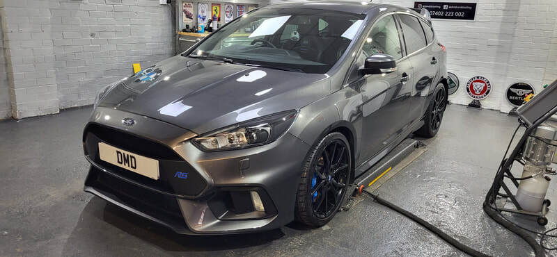 Completed Ford Focus RS in workshop DMD Car Detailing, Paisley