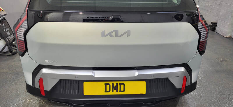 Boot area after being ceramic coated on KIA EV3