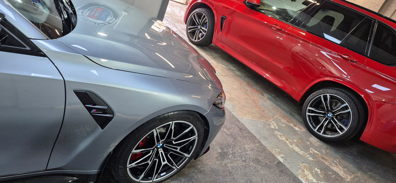 BMW M3 & BMW X5M at my workshop in Paisley.