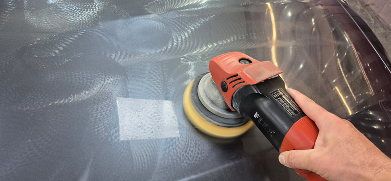 Paint Correction being carried out on BMW M2 at DMD Car Detailing in Paisley
