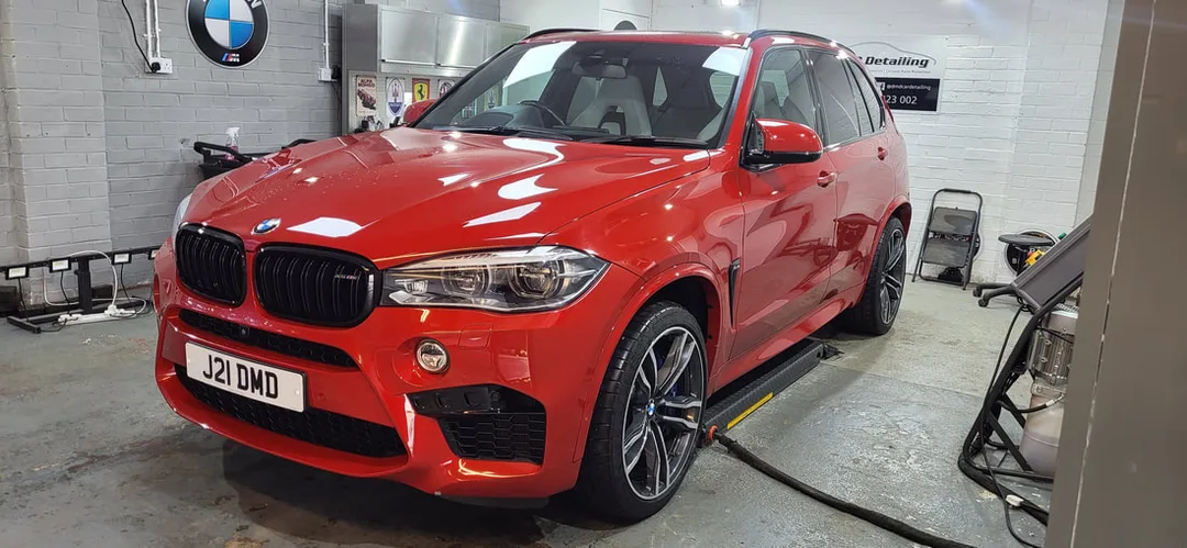 BMW X5M after two stage machine polish and 5 year ceramic coating at DMD Car Detailing in Paisley near Glasgow