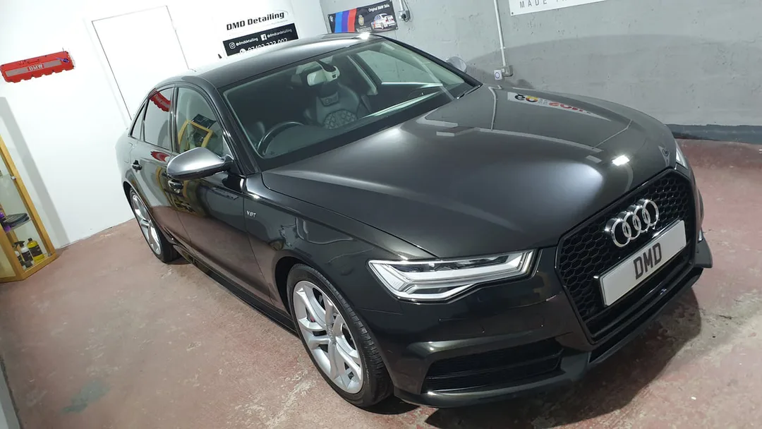 Audi S6 looking glossy after ceramic coating application