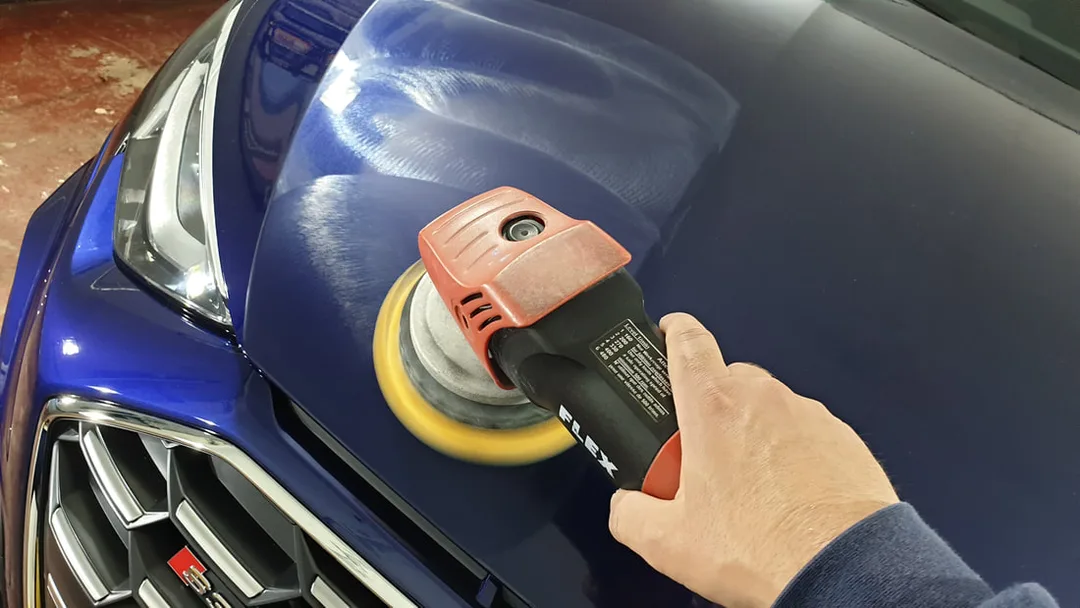 Machine Polishing being carried out on Audi S3 in Paisley at DMD Car Detailing