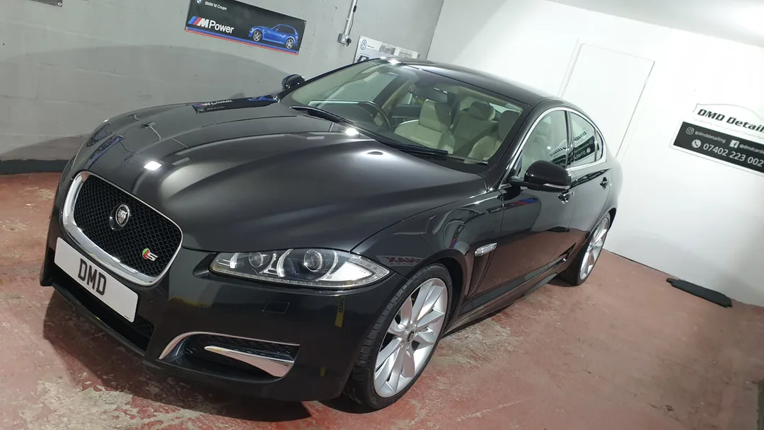 Jaguar XF after two stage machine polish in Paisley at DMD Car Detailing