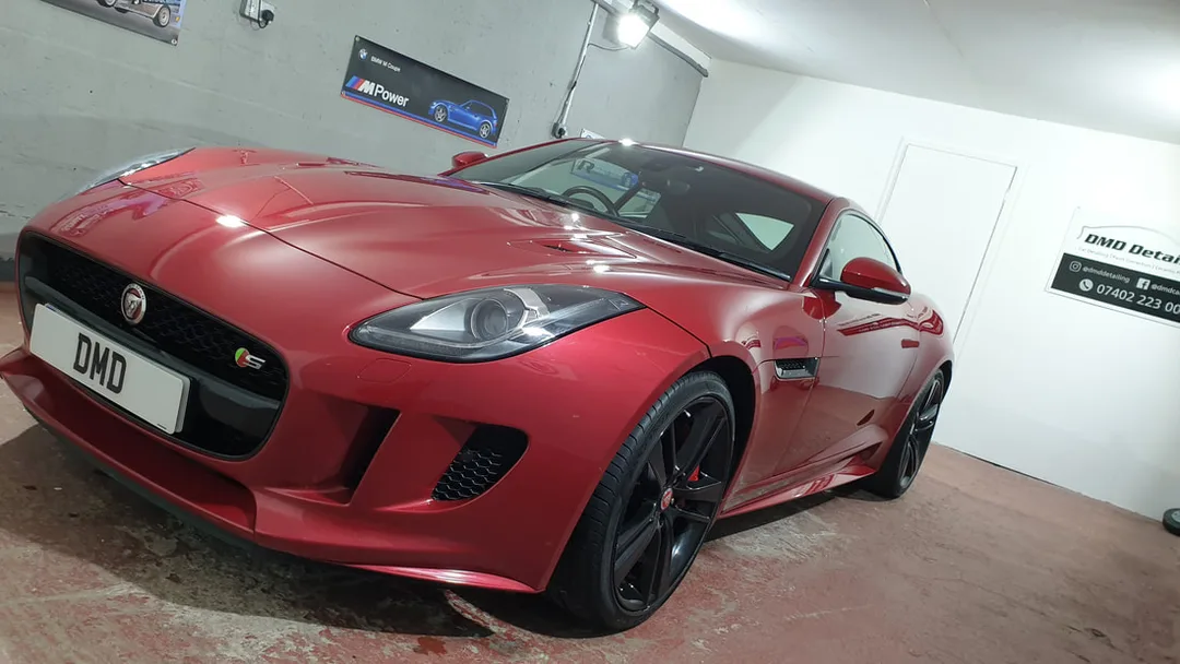 Jaguar F-Type looking glossy after ceramic coating