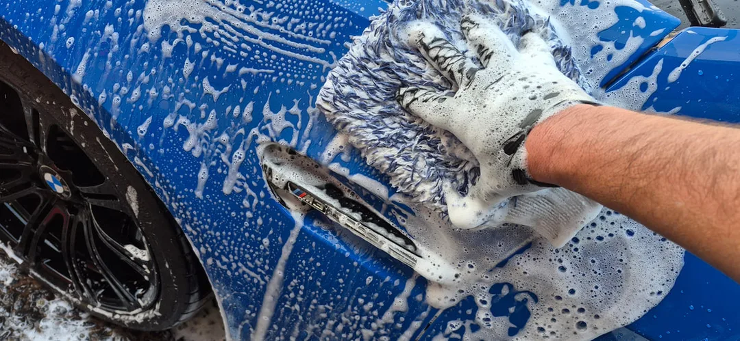 Exterior wash and decontamination in progress, Paisley