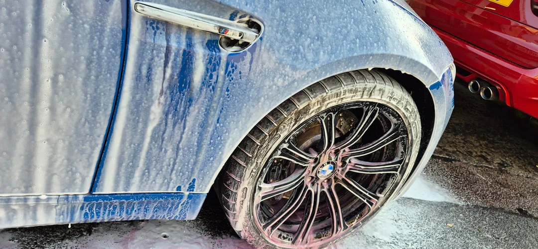 Exterior wash and decontamination in progress in Paisley at DMD Car Detailing near Glasgow
