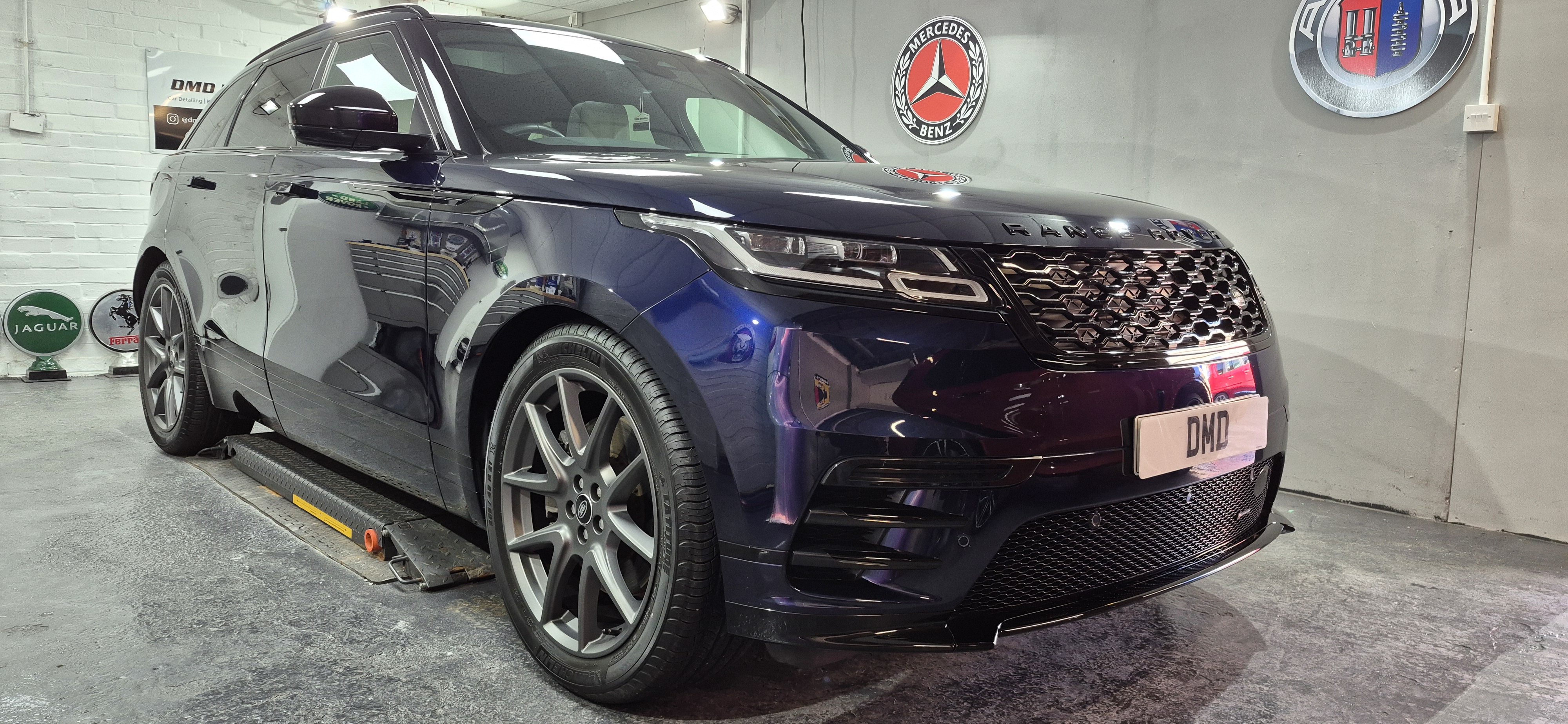 Range Rover Velar after major paint correction and ceramic coating in Paisley at DMD Car Detailing