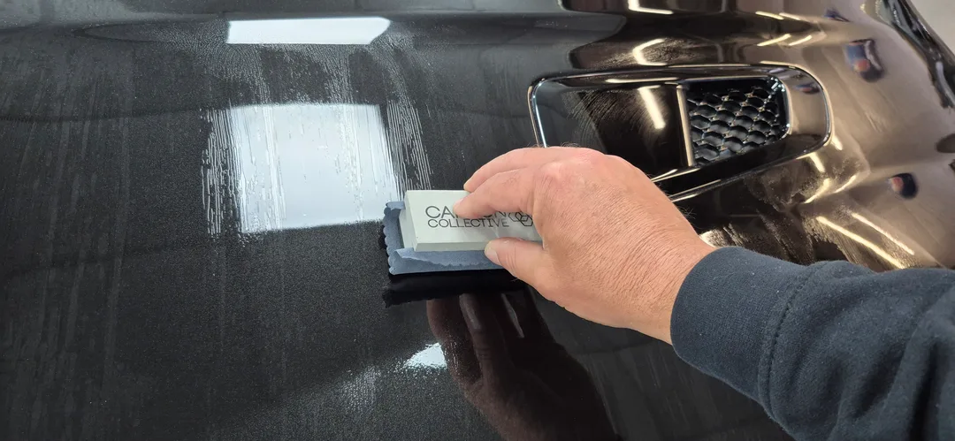 Ceramic coating being applied to car paintwork  DMD Car Detailing in Paisley near Glasgow