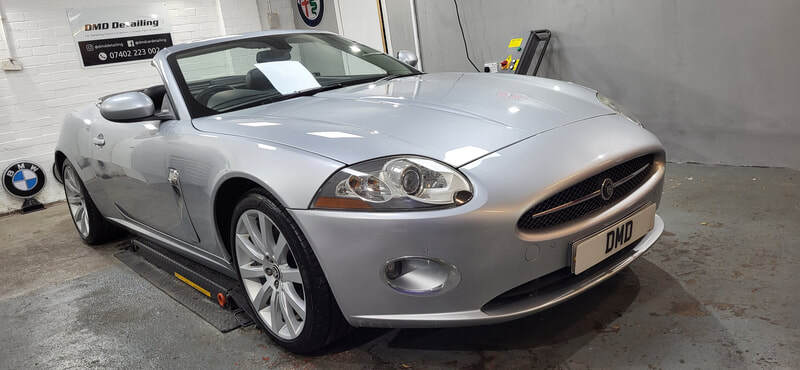 Jaguar XK Convertible after paint correction and ceramic coating in Paisley at DMD Car Detailing