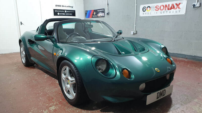 Lotus Elise after paint correction and ceramic coating in Paisley near Glasgow at DMD Car Deatiling