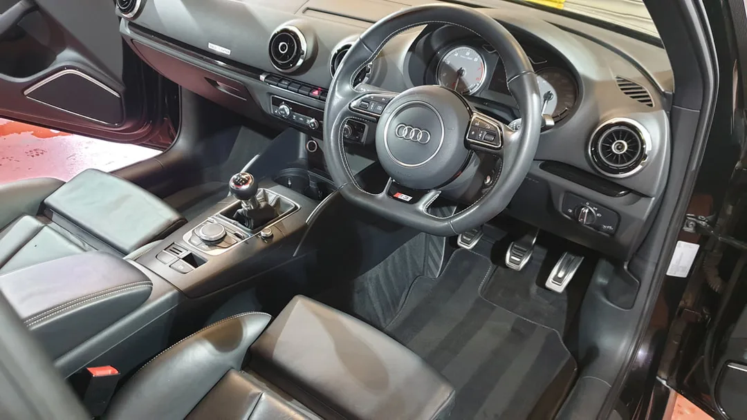 Audi S3 after Interior detailing in Paisley at DMD Car Detailing near Linwood