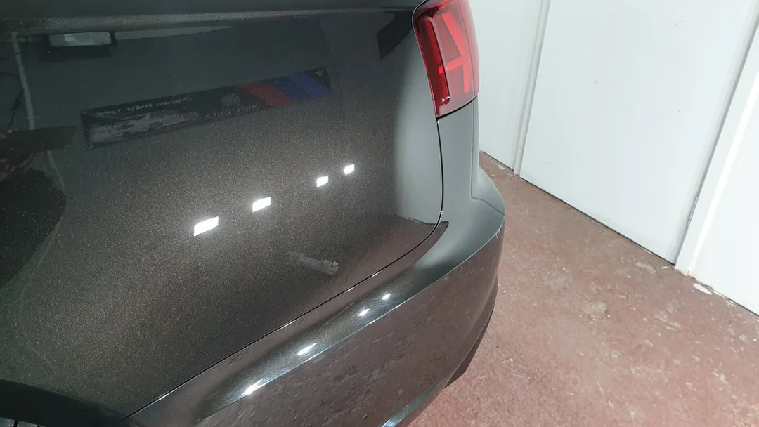 Smooth swirl free finish after machine polishing on this Audi S6 by DMD Car Detailing in Paisley near Glasgow