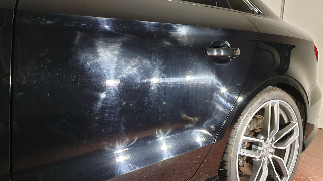 Major paint correction and machine polishing service in Paisley