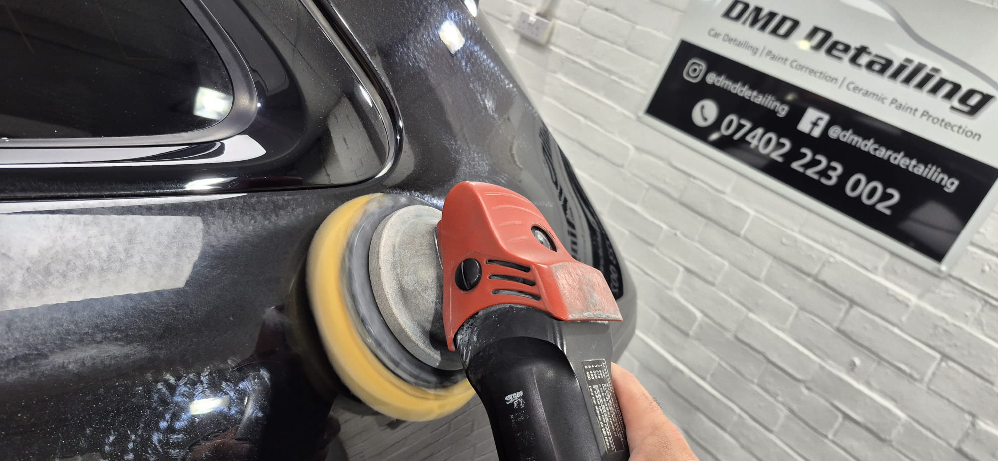 Jaguar F-Pace having paint correction in Paisley at DMD Car Detailing near Glasgow