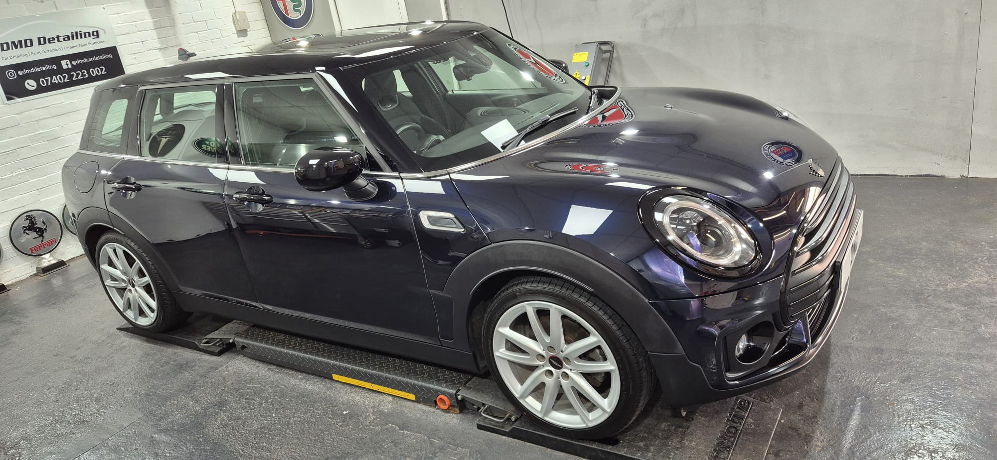 Stunning gloss on this Mini Cooper Clubman after Major Paint Correction in Paisley near Glasgow by DMD Car Detailing