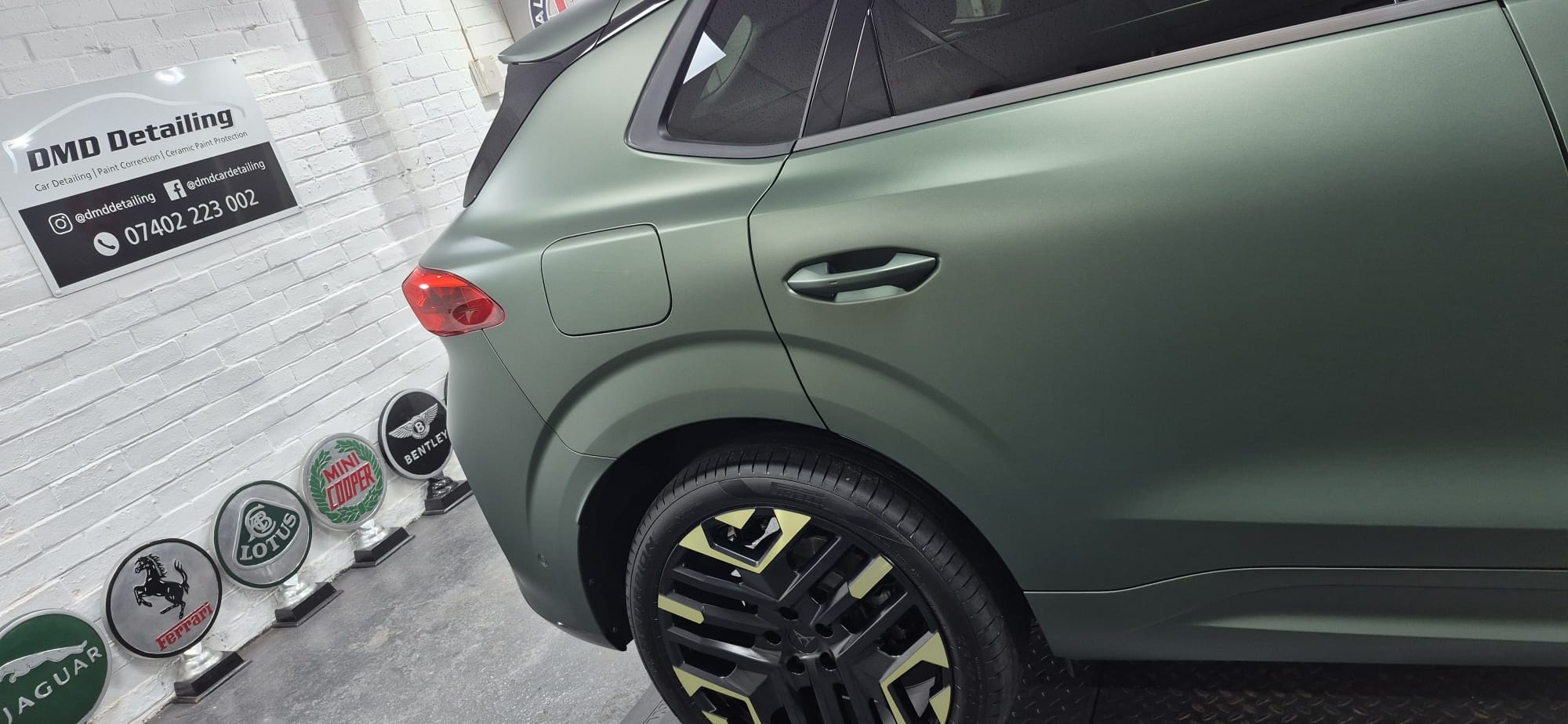 CUPRA Terramar at DMD Car Detailing in Paisley after Matte Car Paint Protection Detail