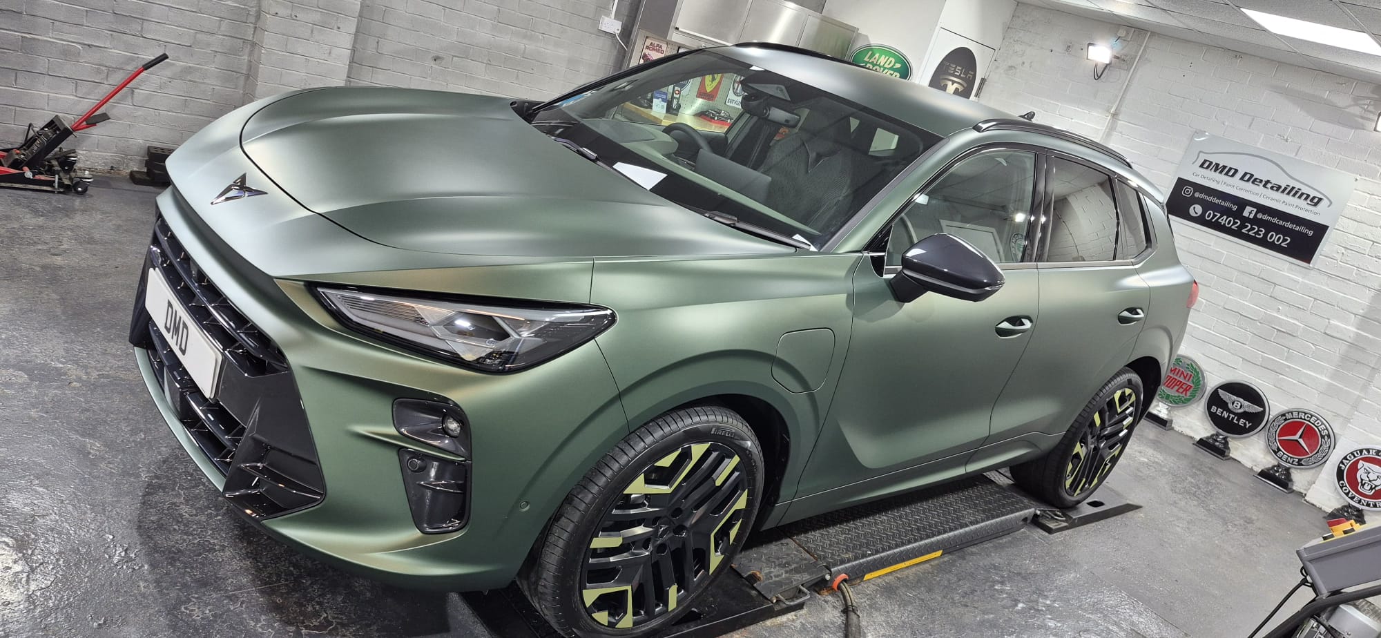 Matte Car Paint Protection Detai carried out on CUPRA at DMD Car Detailing near Newton Mearnes
