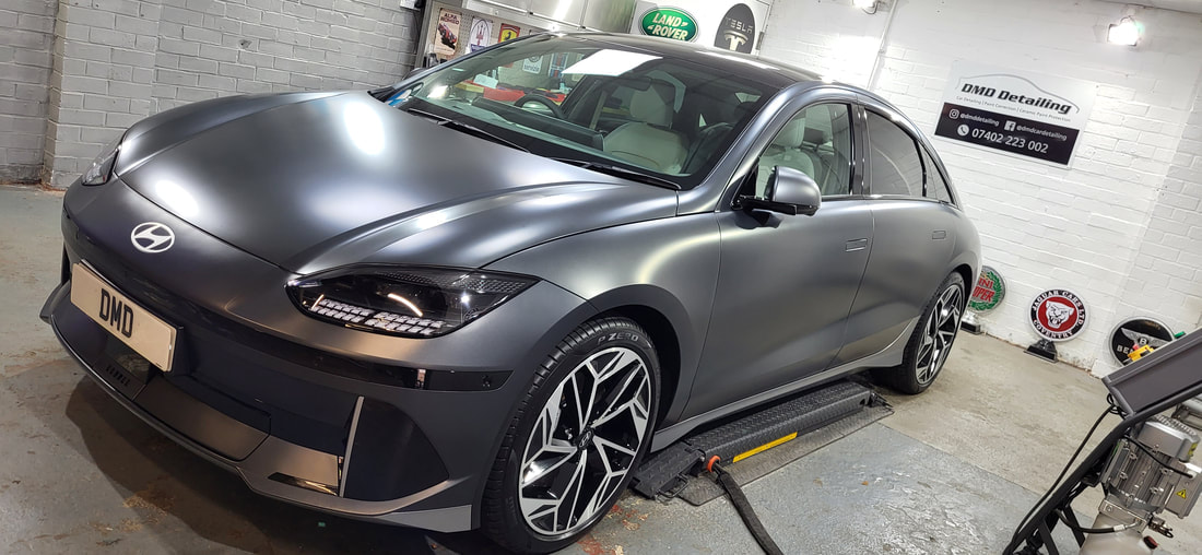 Hyundai IONIQ 6 after Matte Paint Protection Detail in Paisley at DMD Car Detailing near Glasgow