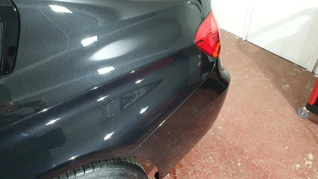 Rear Quarter of BMW 3 Series after two stage paint correction in Paisley at DMD Car Detailing