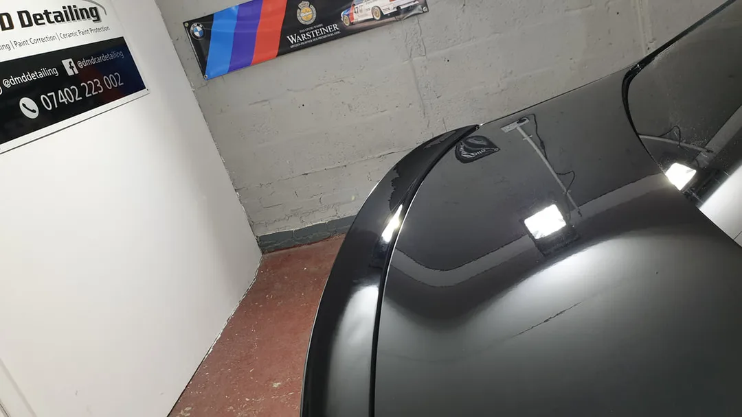 BMW 335d boot area after two stage paint correction in Paisley at DMD Car Detailing
