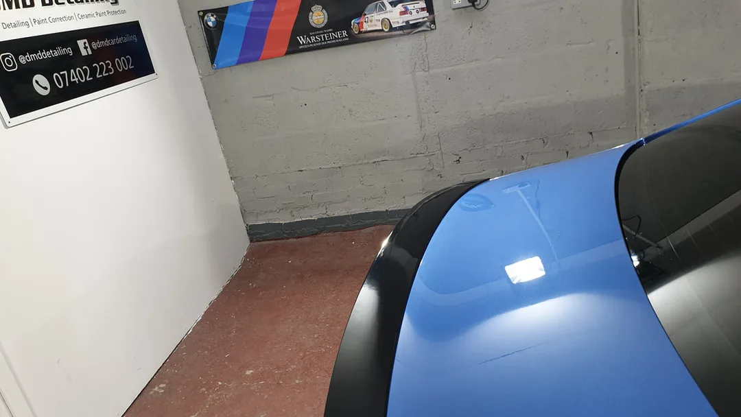 BMW 420d Coupe boot area after two stage paint correction in Paisley at DMD Car Detailing