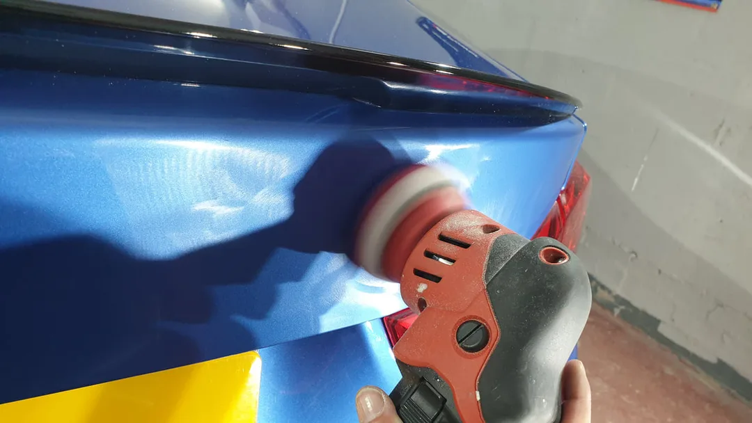 BMW 4 Series Coupe during second stage of paint correction in Paisley by DMD Car Detailing near Glasgow