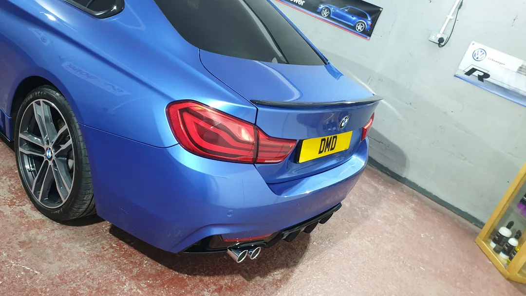 BMW 4 series Coupe after two stage paint correction in Paisley at DMD Car Detailing