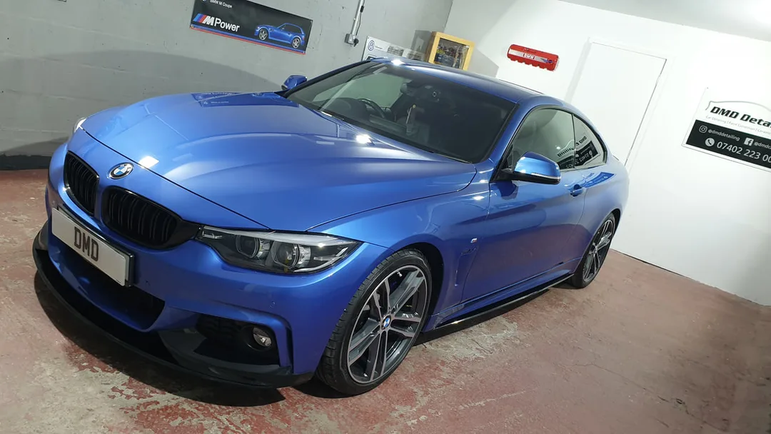 BMW 4 series Coupe at DMD Car Detailing in Paisley after two stage paint correction