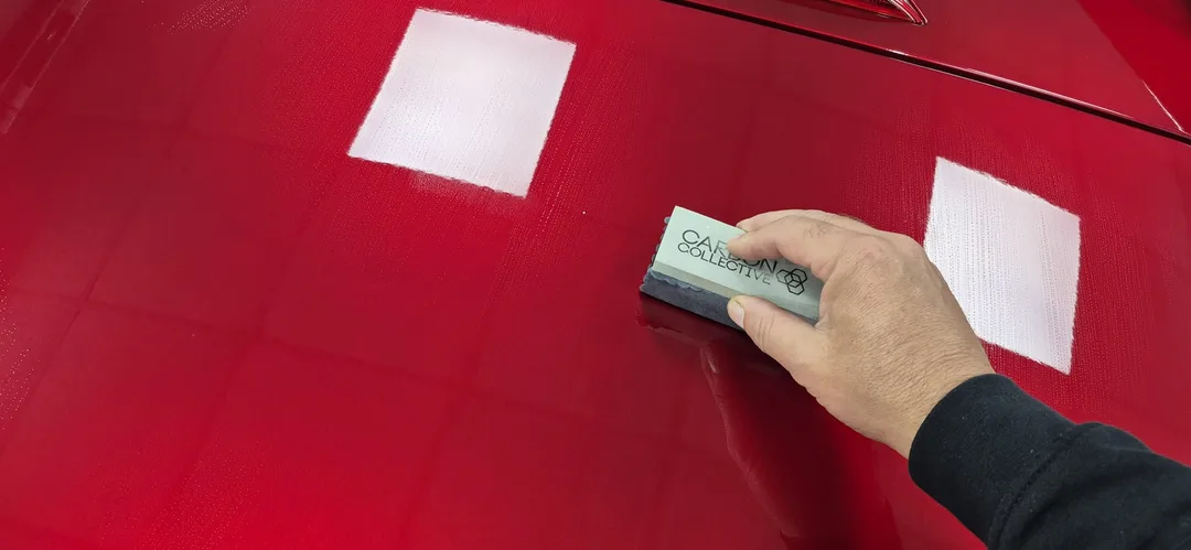 Ceramic Coating being applied to Mazda MX-5 bonnet