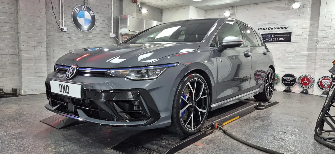Volkswagen Golf R after New Car Ceramic Coating at DMD Car Detailing near Glasgow