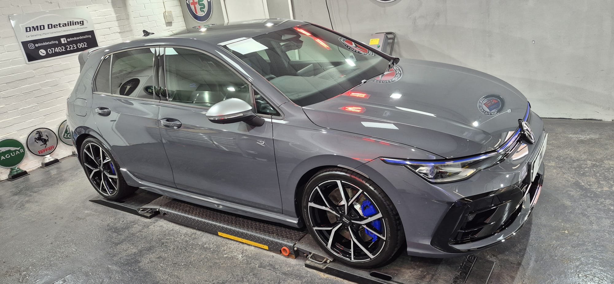 New Car Ceramic Coating carried out on Golf R at DMD Car Detailing near Glasgow