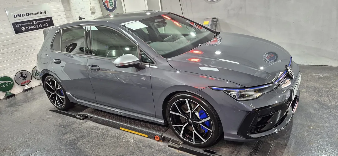 New Car Ceramic Coating carried out on Golf R at DMD Car Detailing near Glasgow