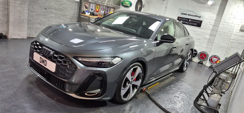 Chronos Grey Audi A5 after New Car Ceramic Coating in Paisley near Glasgow