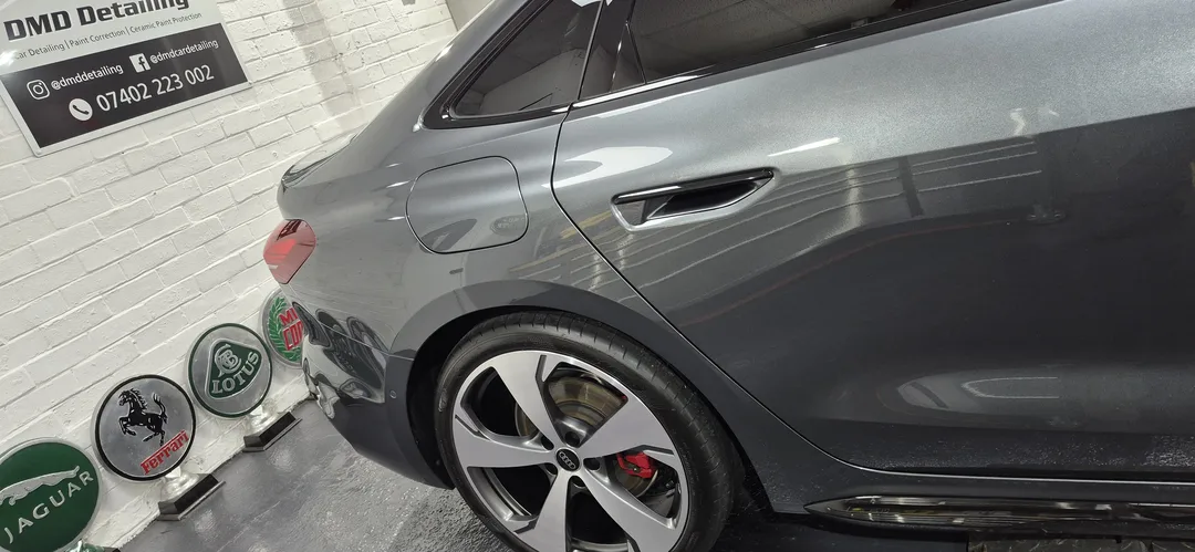 Audi A5 after new car ceramic coating in Paisley at DMD Car Detailing near Glasgow