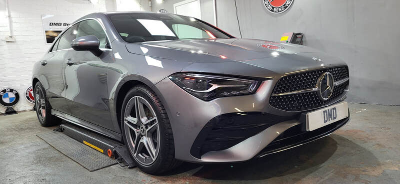 Mercedes CLA after undergoing my New Car Ceramic Coating service in Paisley near Glasgow