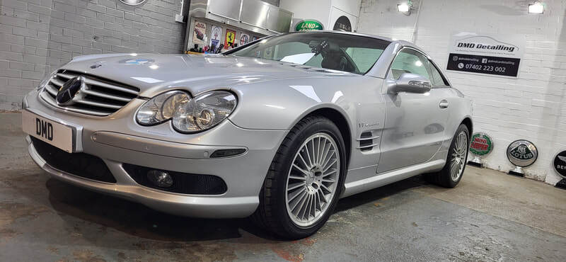 Mercedes SL55 AMG after paint correction in Paisley near Glasgow
