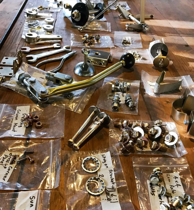 Vintage car parts restored using electro plating